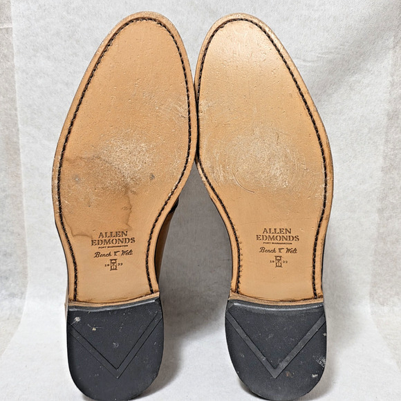 Allen Edmonds Williamsburg Chukka Boots 12 D Tan Leather Bench Welt USA Made main image 8